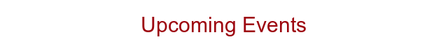 Upcoming Events